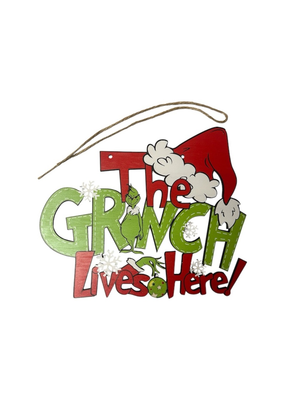 HOLIDAY GRINCH SIGNS - 2 IN SET